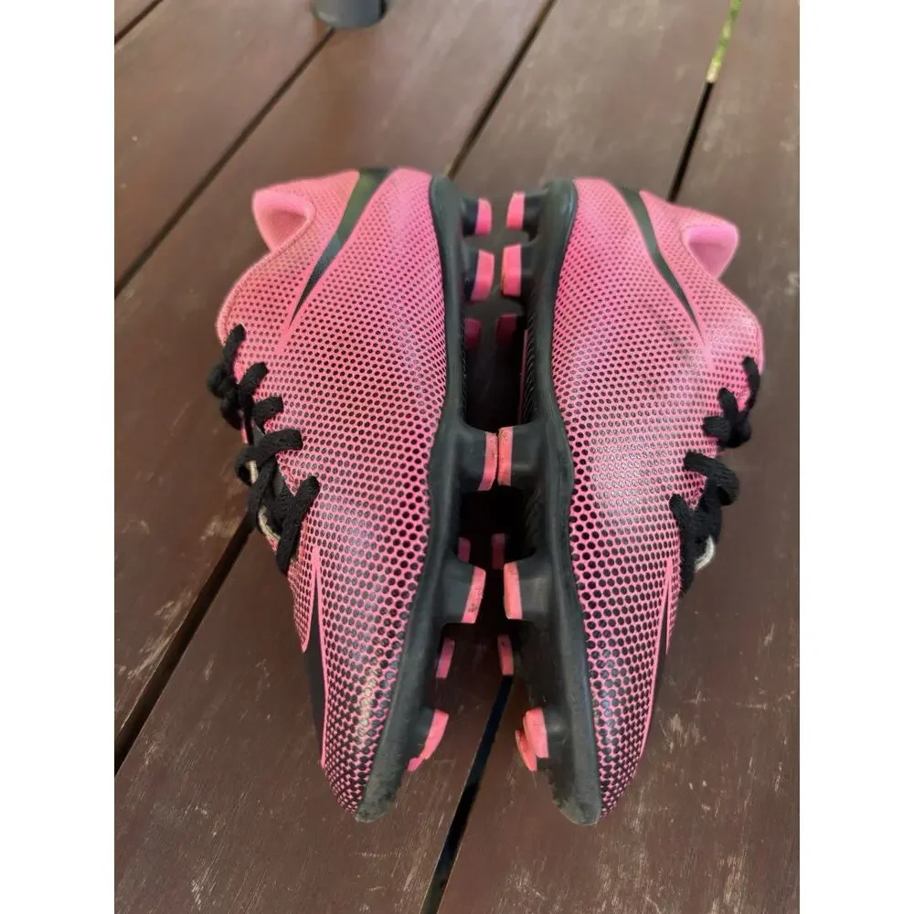 Nike Jr Bravata II FG Youth Soccer Cleats Pink Black 844442-600 Size 2Y